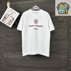 【今日WTO】MM6 2025 New 刺繍ロゴ＆デジタルプリント 男女兼用 T シャツ-ER00
