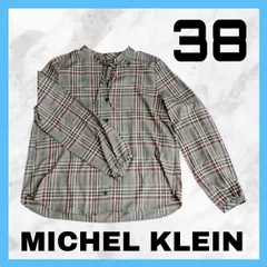 MICHELKLEIN　チェック柄　ブラウス　レディース　トップス