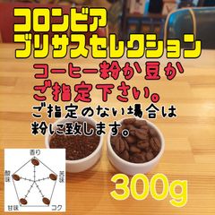 コーヒー粉orコーヒー豆300g　ブリサスセレクション