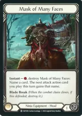 【中古】Flesh and Blood OUT049[C]：(Rainbow Foil)Mask of Many Faces