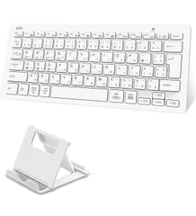 Ewin Bluetoothキーボード 日本語配列 マルチペアリング 3台同時接続 タブレット スマホ アイパッド ノート PC用 iOS Android Windows Mac対応 スタンド付き 在宅勤務 リモートワーク用 かな入力 ワイヤレス キーボード