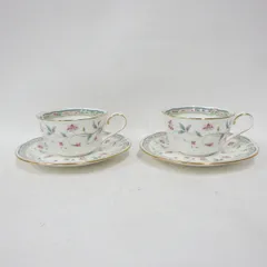 Noritake ノリタケ 花更紗 カップ&ソーサー 2客セット 併売