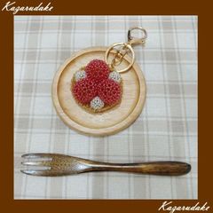 ❀キーホルダー❀　　　　　　　　　　　　　～いちご＆クリームタルト～