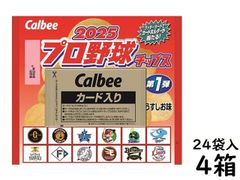 カルビー 2025 プロ野球チップス 第1弾 22g×24袋×4箱 賞味期限2025/09