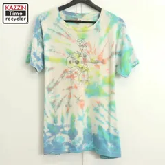 80s USA製 vintage グレイトフルデッド Grateful Dead Fruit of the Loom タイダイ柄 スカル バンドＴシャツ メンズ 表記XLサイズ
