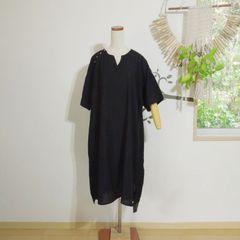 バラカ ボタンワンピース●ブラック