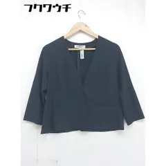 ◇ NATURAL BEAUTY BASIC ナチュラルビューティーベーシック 七分袖 ジャケット サイズM ネイビー レディース  【中古】 【1106220004237】