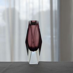 Murano Mandruzzato　花瓶　フラワーベース　ムラノ　ムラーノ　ベネチア　ヴェネチアングラス　ヴェネツィアングラス　ディスプレイ　撮影小物　小道具　時代物　年代物　アンティーク　古道具　【送料無料】