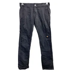 Dickies ワークパンツ W29 ディッキーズ ダブルニー スキニーストレートブラック 古着卸 アメリカ仕入 2503-1526