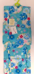 浴衣　子供　100サイズ　子供ゆかた　女の子　水色　花