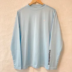 大きいサイズ！ LL！(^w^)b le coq sportif ルコックスポルティフ クルーネック 長袖 トップス ロンティ ロンＴ シンプル ロゴプリント スポーティ golf ゴルフ ライトブルー メンズ 男性