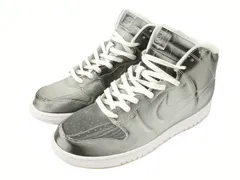 ナイキ NIKE × CLOT Dunk High Silver Flux DH4444 900 クロット ダンク ハイ シルバーフラックス 28.5cm シルバー スニーカー シューズ 靴のサムネイル