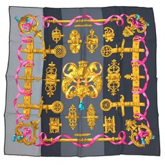 セール HERMES エルメス スカーフ カレ70 FERRONNERIE 鉄細工