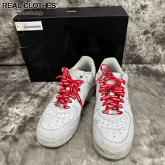 Supreme Air Force 1 ホワイト レッド靴ひも未使用白紐付き Supreme x Nike Air Force 1 Low 