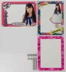 【中古】フォトフレーム・アルバム(女性) 白間美瑠 推しアクリルフォトスタンド(付け替えプレート3枚セット) NMB48オフィシャルショップ予約限定