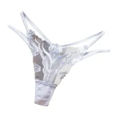 Karly Shop Tバック レディース ショーツ ひもパン ストリング レース セクシー 可愛い エロい 美尻 響かない 透け 花柄 大きいサイズ 紐 rt2233