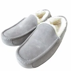 アグ UGG アスコット ASCOT モカシン スリッポン スエード ボア グレー 26cm 1101110 IBO54のサムネイル