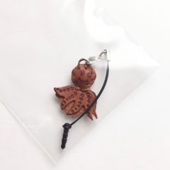 La Cuoueria トスカーナレザー 牛革ストラップ ミニタコ