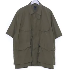 DAIWA PIER39 Tech French Mil Field Shirts S/S Lサイズ カーキ BE-85221S