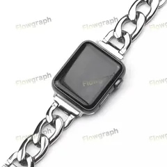 apple watch バンド アップルウォッチ バンド ベルト 38mm 40mm 41mm CH-466 シルバー