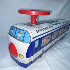 イチコー 超特急 ひかり ハンドル付き 昭和レトロ ブリキおもちゃ