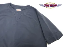 トイズマッコイ ガーメントダイ 半袖スウェットシャツ Toys McCoy 製品染め 無地 裏毛スウェット TMC2429 ブルー