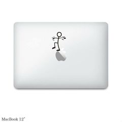 【全機種対応】MacBookステッカー スキンシール 棒人間 バランス