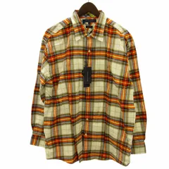 トミーヒルフィガー TOMMY HILFIGER タグ付き vintage fit ヴィンテージフィット ネルシャツ チェックシャツ 長袖 ロゴ刺繍 マルチカラー XLサイズ ●ECO