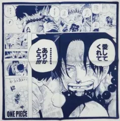 【中古】タオル・手ぬぐい(キャラクター) 泣けるハンカチ(インペルダウン・マリンフォード編・紺色) 「ワンピース」 ジャンプフェスタ2011 