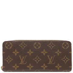 ルイヴィトン LOUIS VUITTON 長財布 ポルトフォイユ クレマンス モノグラムキャンバス モノグラム×フューシャ ゴールド金具 茶 ピンク ラウンドファスナー チャーム付き  M64201 RFID/GI4149 【箱】【中古】