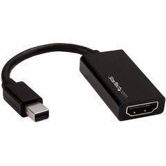 StarTech.com Mini DisplayPort - HDMI 変換アダプタ/mDP 1.4 - HDMI 2.0 ビデオ変換/4K60Hz/ミニディスプレイポート - HDMI 映像コンバータ/ミニDP - HDMI アクティブアダプタ/Min 0