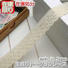 これで最後★2.2cm幅生成りのトーションレース(5m)