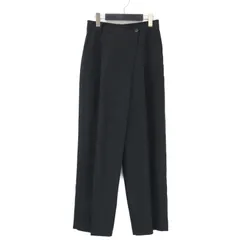 BEAUTY&YOUTH ビューティアンドユース パンツ ブラック 黒 サイズ:S / 24春夏 ポプリン ラップ ワイド パンツ / スラックス トラウザーズ センタープレス / ボトムス ズボン【レディース】【中古】