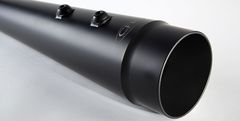 CFR キャリーファスレーシング M8ツーリング 4.5インチ スリップオンマフラー スムースチップ ブラックセラミック 丨FLH-001-7B