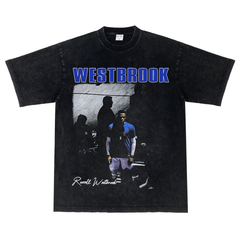 ラッセル ウェストブルックRussell Westbrook NBA ヴィンテージ加工 コットン 半袖 Tシャツ 男女兼用 S～3XL