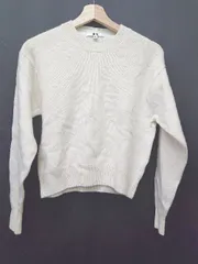 ◇ UNIQLO ユニクロ 長袖 プレミアムラムクルーネックセーター サイズS アイボリー レディース P  【1407100037223】