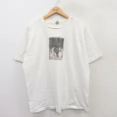 XL/古着 ギャップ GAP 半袖 ビンテージ Tシャツ メンズ 90s シカ 大きいサイズ コットン クルーネック 白 ホワイト 25apr07 中古