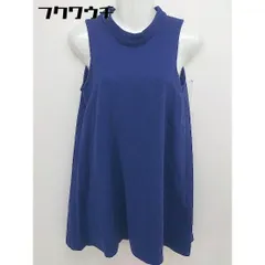 ◇ The Virgnia ザ ヴァージニア ノースリーブ ミニ ワンピース サイズ36 ブルー レディース  【1109240003433】