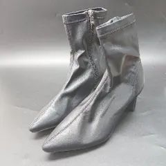 ■ ⊇ VIVIAN ヴィヴィアン ポインテッドトゥ ショート ブーツ サイズL ブラック レディース E  【1409240029168】