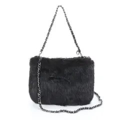 極美品 アンテプリマ ファー ワイヤーバッグ 2WAY チェーン ショルダーバッグ 斜め掛け トート ハンドレディース ERE CP9-9【中古】