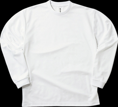 00304-ALT/glimmer 4.4オンス ドライロングスリーブTシャツ/ホワイト