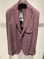 【新品】[50サイズ]CARUSO Panarea Jacket in Burgundy　メンズ　ジャケット　バーガンディ