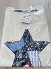 ミキハウスダブルビー星パッチワークTシャツサイズ130