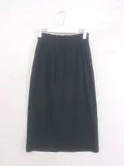 ◇ BEAUTY&YOUTH UNITED ARROWS ウエストゴム バックスリット 膝下丈 タイト スカート サイズ M ブラック レディース P  【1302280005089】