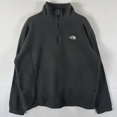 古着 ザ・ノースフェイス THE NORTH FACE フリーストレーナー ハーフジップ ワンポイントロゴ ライナー  ダークグレー メンズ