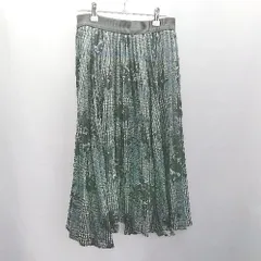 ◇ ⊂ COMME CA ISM コムサイズム 総柄 ロング プリーツ スカート サイズ9 ブラック系 レディース E  【1503060020029】