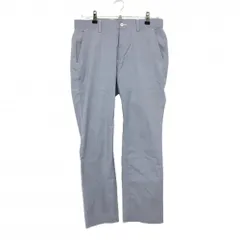 アディダス パンツ ブルー×白 チェック柄 バックロゴ メンズ 79 ゴルフウェア adidas