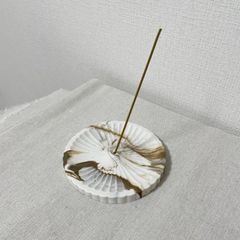 マーブル模様 お香立て インセンスホルダー