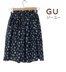 【美品】フレアスカート 小花柄 キッズ 子供服 GU
