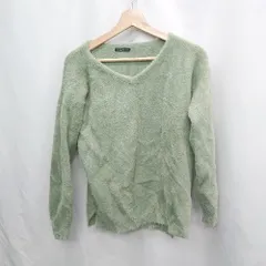 ◇ ⊇ URBAN RESEARCH アーバンリサーチ 無地 長袖 ニットセーター サイズF グリーン系 レディース E  【1505130005936】